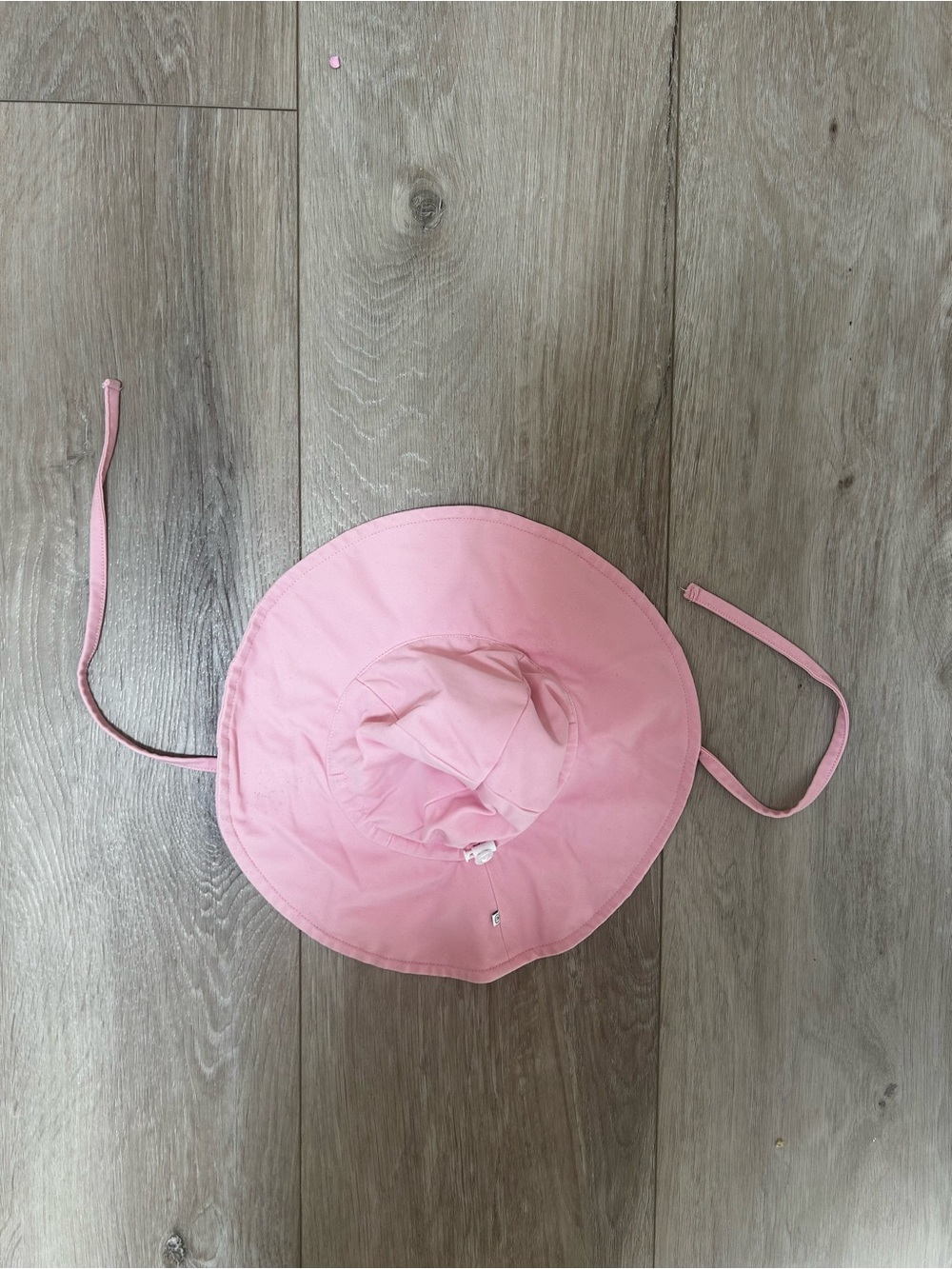 Caden Lane Pink Baby Sun Hat with Tie Straps - XS